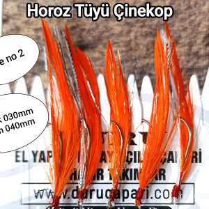 Horoz Tüyü Çinekop Çapari "Turuncu""