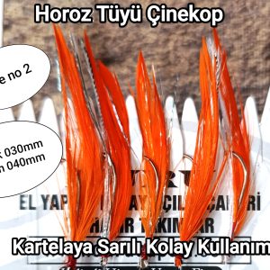 Horoz Tüyü Palamut Çaparisi "Turuncu"