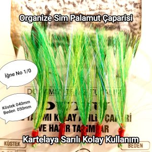 Palamut Çaparisi Organze sim (Yeşil)
